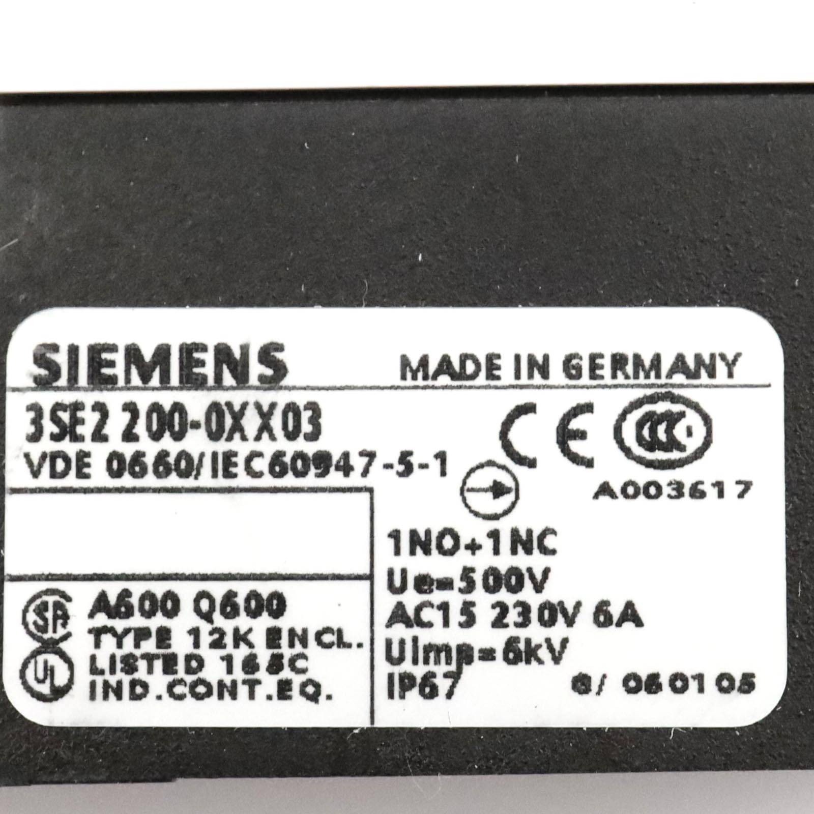 Siemens Positionsschalter 3SE2200-0XX03 OVP-1