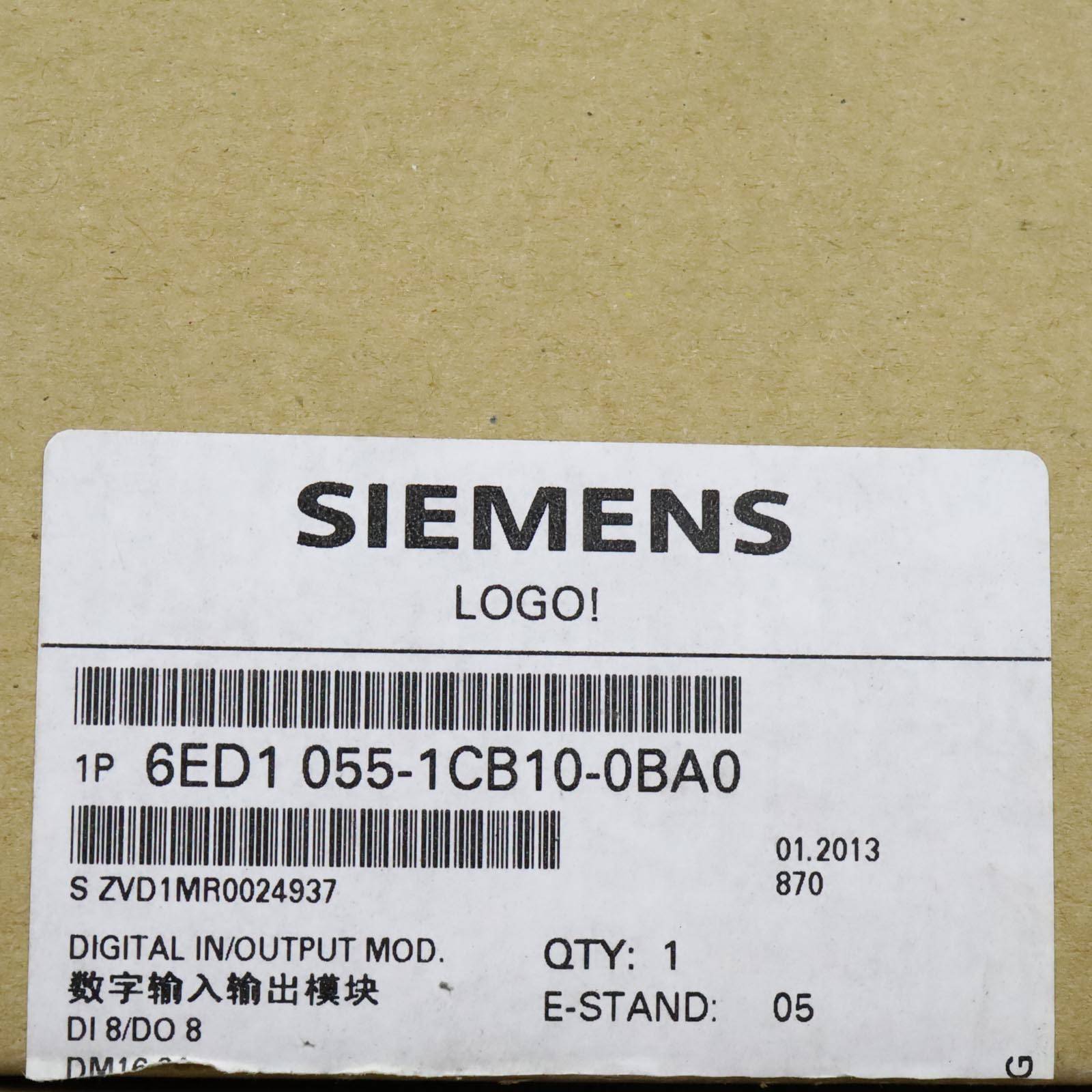 Siemens LOGO! Erweiterungsmodul 6ED1055-1CB10-0BA0 E-Stand:05 OVP-4