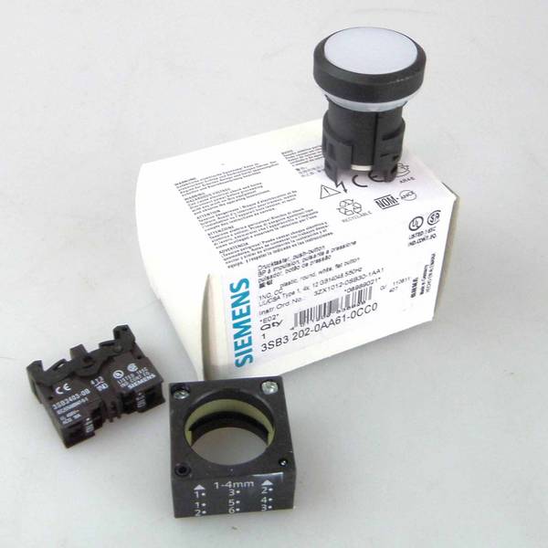 Siemens Drucktaster 3SB3 202-0AA61-0CC0 OVP