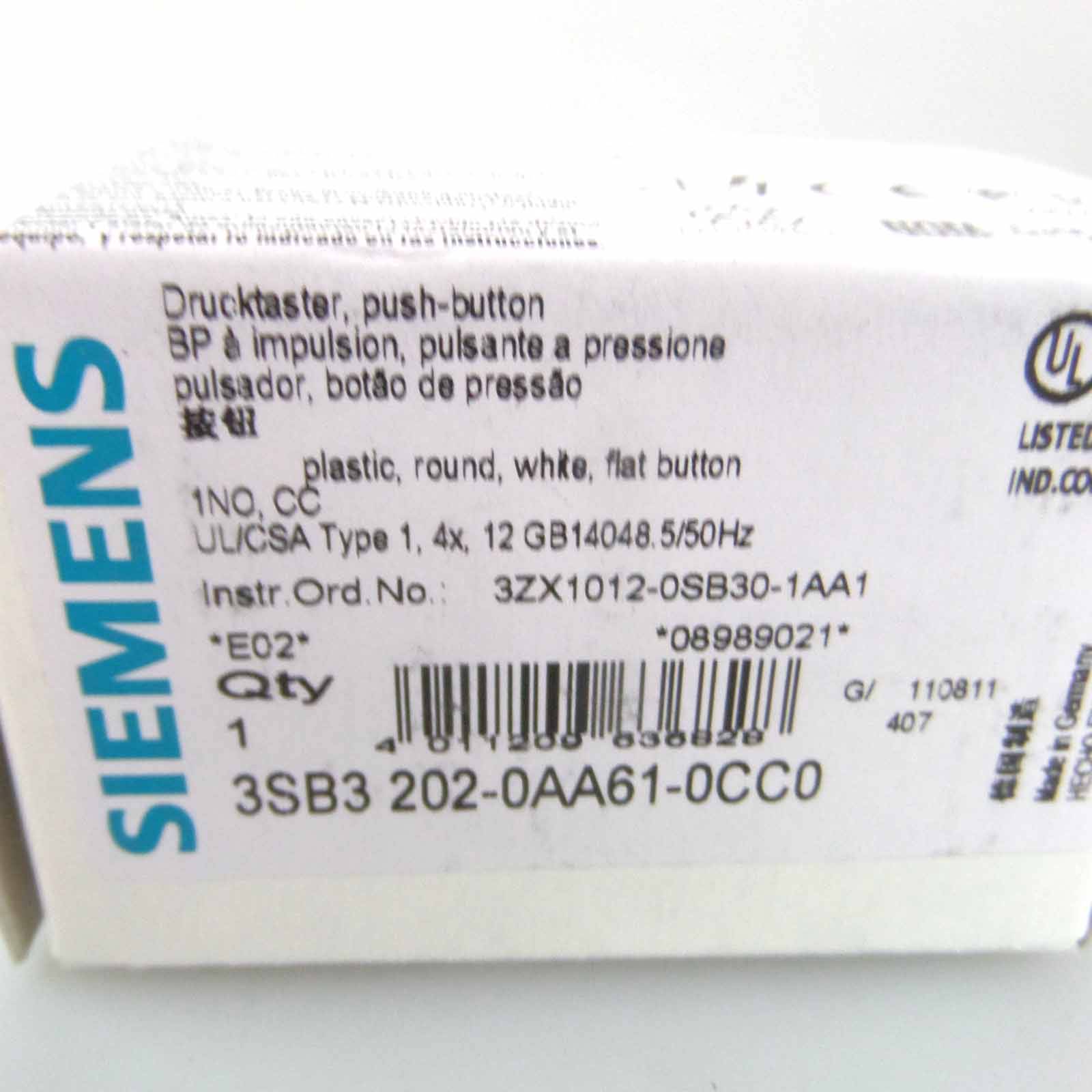 Siemens Drucktaster 3SB3 202-0AA61-0CC0 OVP-1