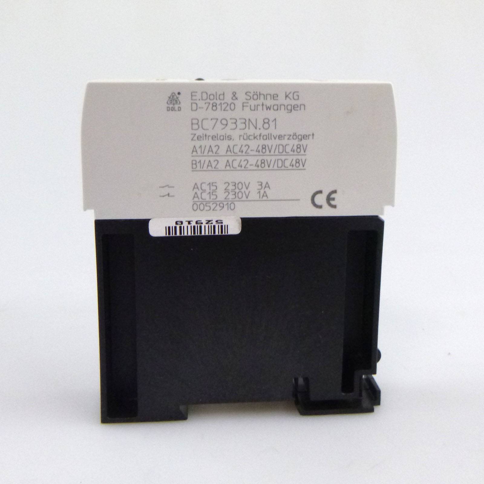 E.Dold & Söhne KG Zeitrelais BC7933N.81 0052910 AC42-48V/DC48V OVP-4