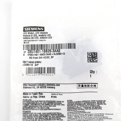 1St. Siemens 3SU1401-1BB20-3AA0 LED-Modul mit integrierter LED, AC/DC 24-1