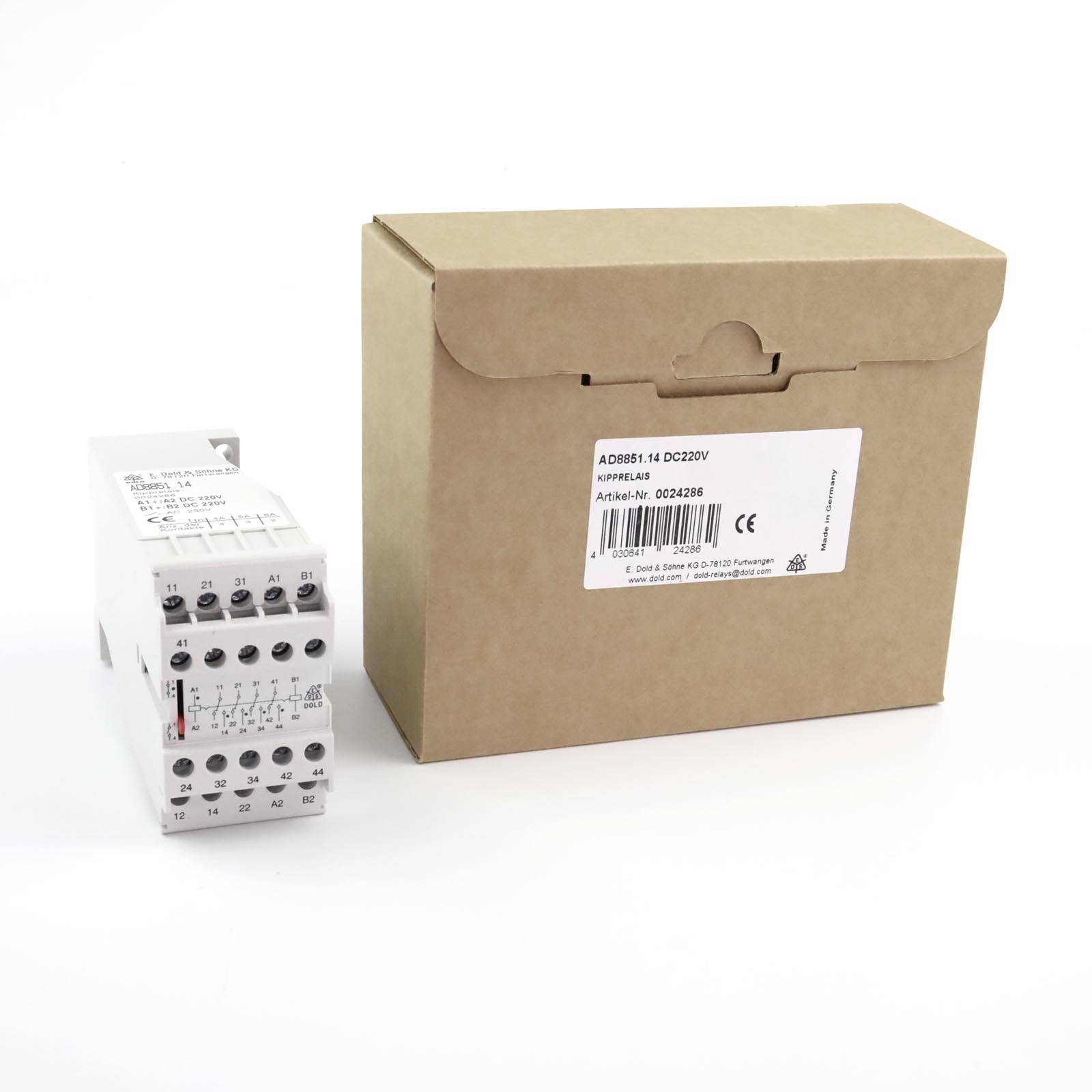 E.Dold & Söhne KG Kipprelais AD8851.14 DC220V 0024286 OVP-0