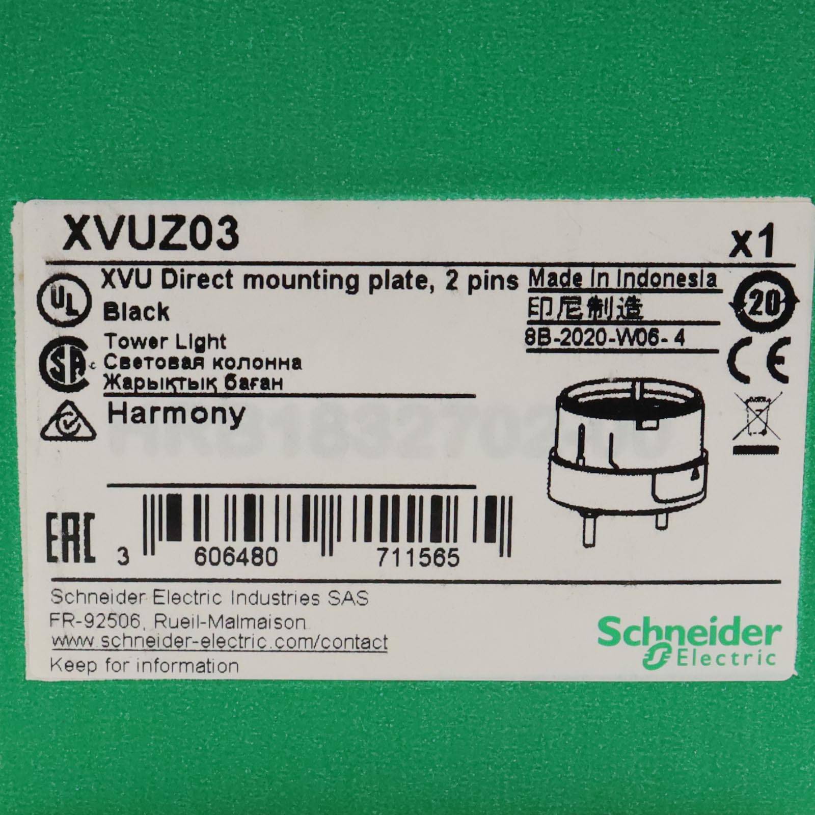 Schneider Electric Montagesockel XVUZ03-4