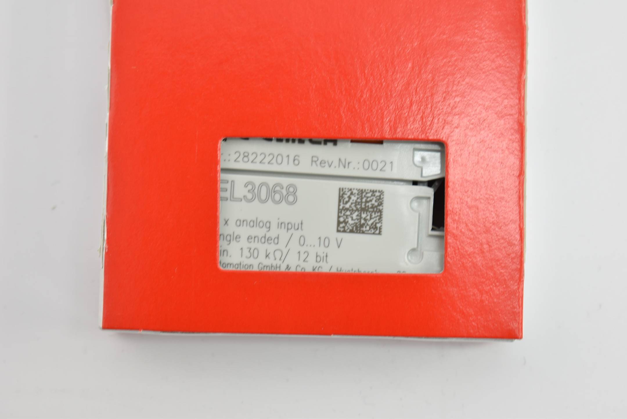 Beckhoff EL3068, EtherCAT-Klemme, 8-Kanal-Analog-Eingang, Spannung, 0…10 V, 12 Bit, single-ended-1
