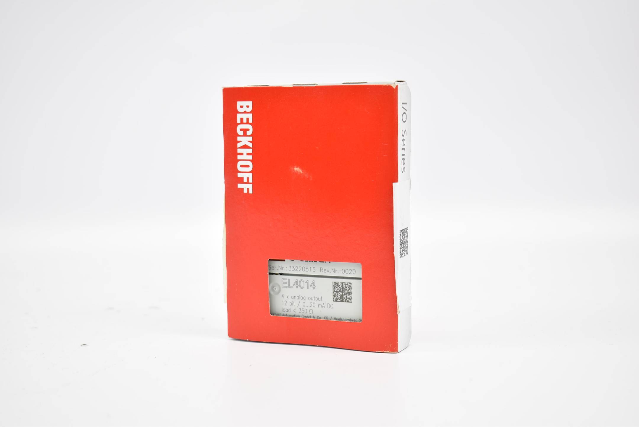 Beckhoff EL4014, EtherCAT-Klemme, 4-Kanal-Analog-Ausgang, Strom, 0…20 mA, 12 Bit-0