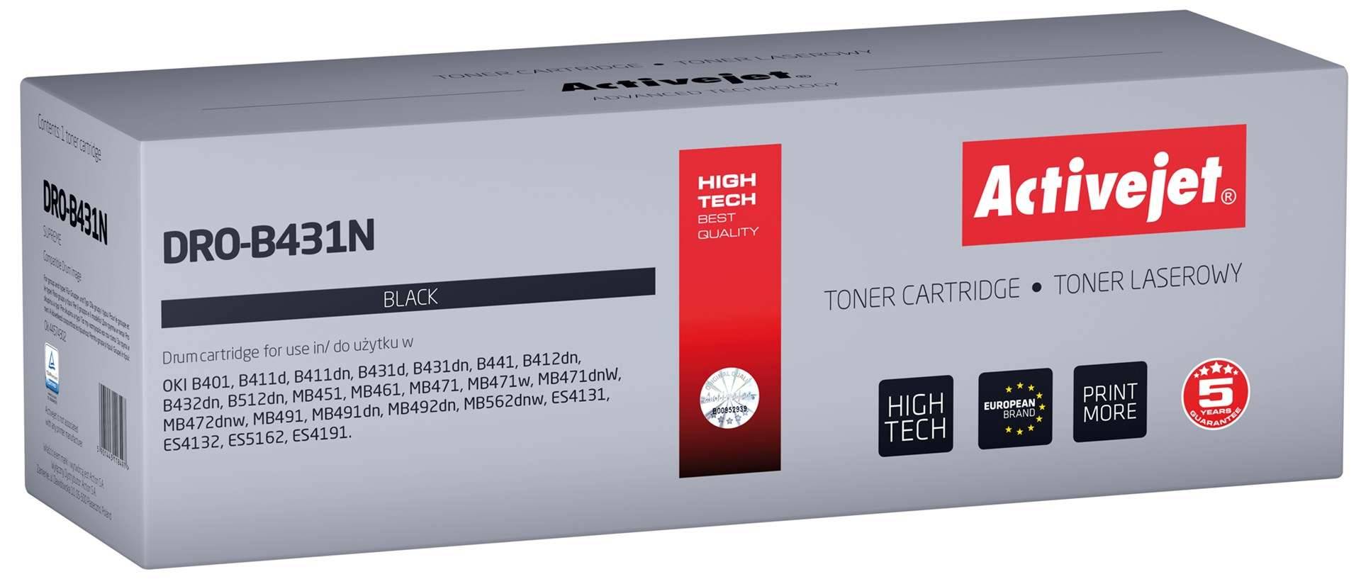 DRO-B431N OKI replacement 44574302 Supreme 25000 pages black-0