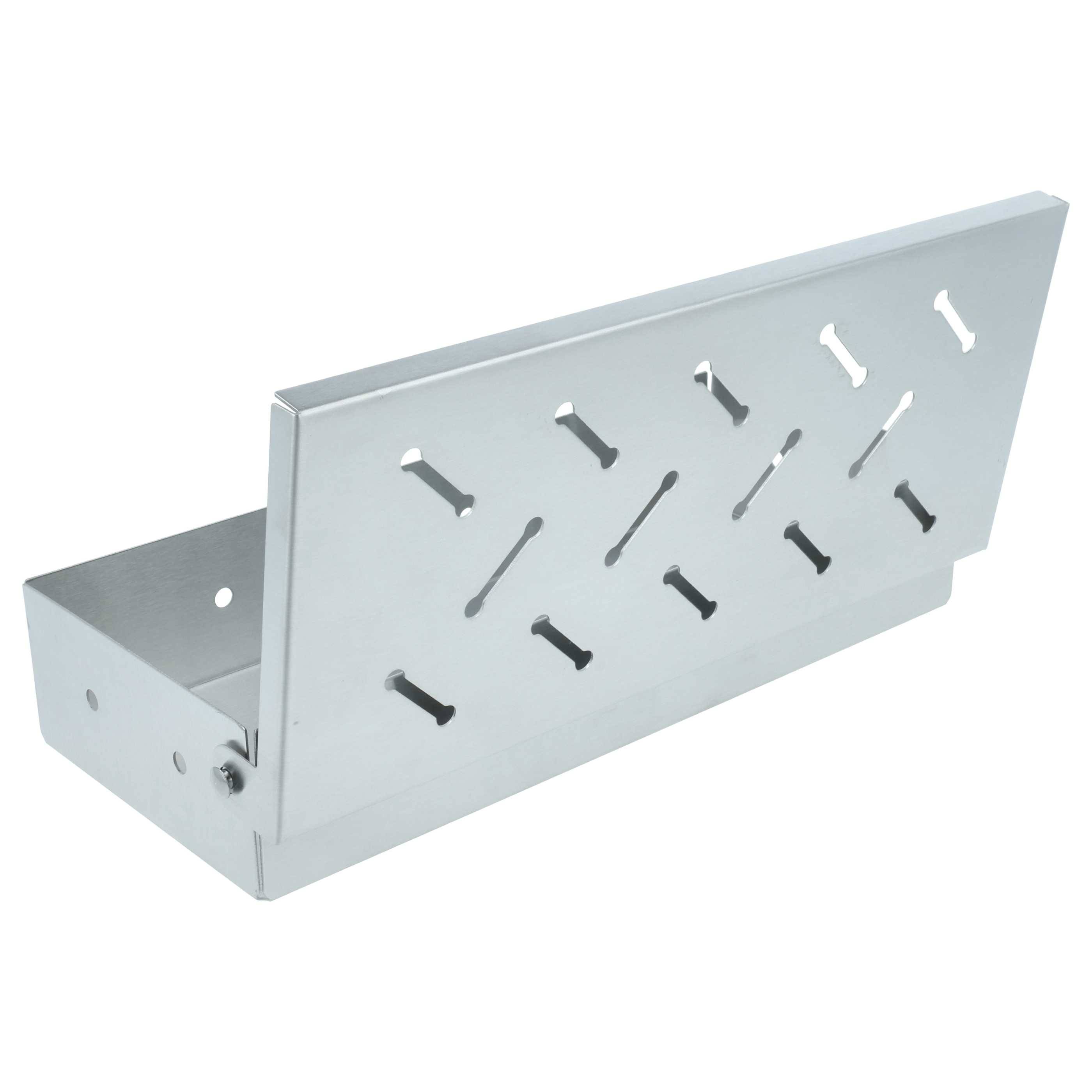vhbw Räucherbox für Gasgrills | Grills - Edelstahl flaches Design 22,8 x 9,7 x 4,4 cm-1