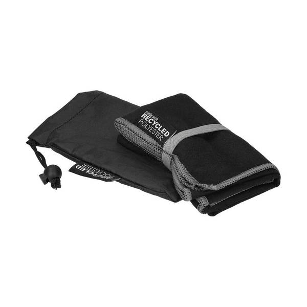 RPET Handtuch "Active Dry", klein, schwarz
