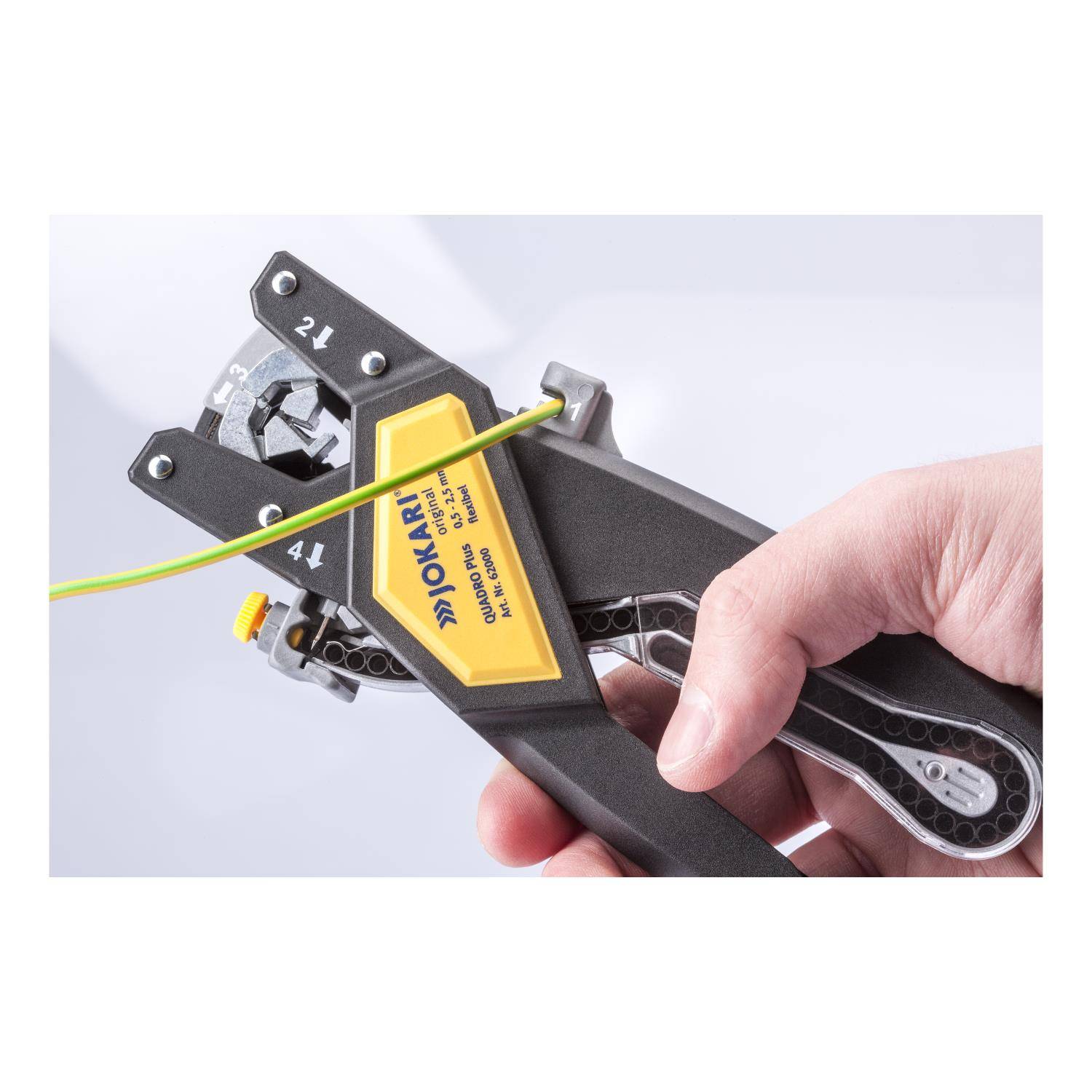 JOKARI Abisolierzange SET QUADRO Plus Querschnitt 0,5mm² - 2,5mm² AWG20 - AWG14 - 1 Stück-1