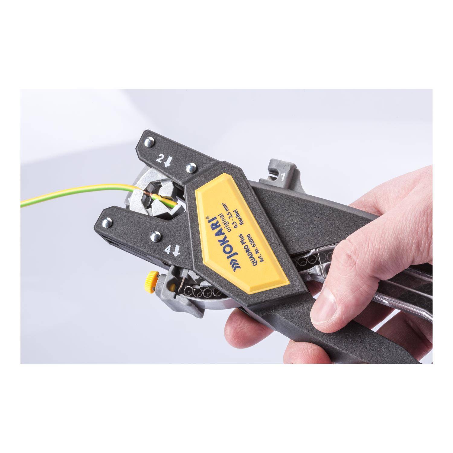 JOKARI Abisolierzange SET QUADRO Plus Querschnitt 0,5mm² - 2,5mm² AWG20 - AWG14 - 1 Stück-2