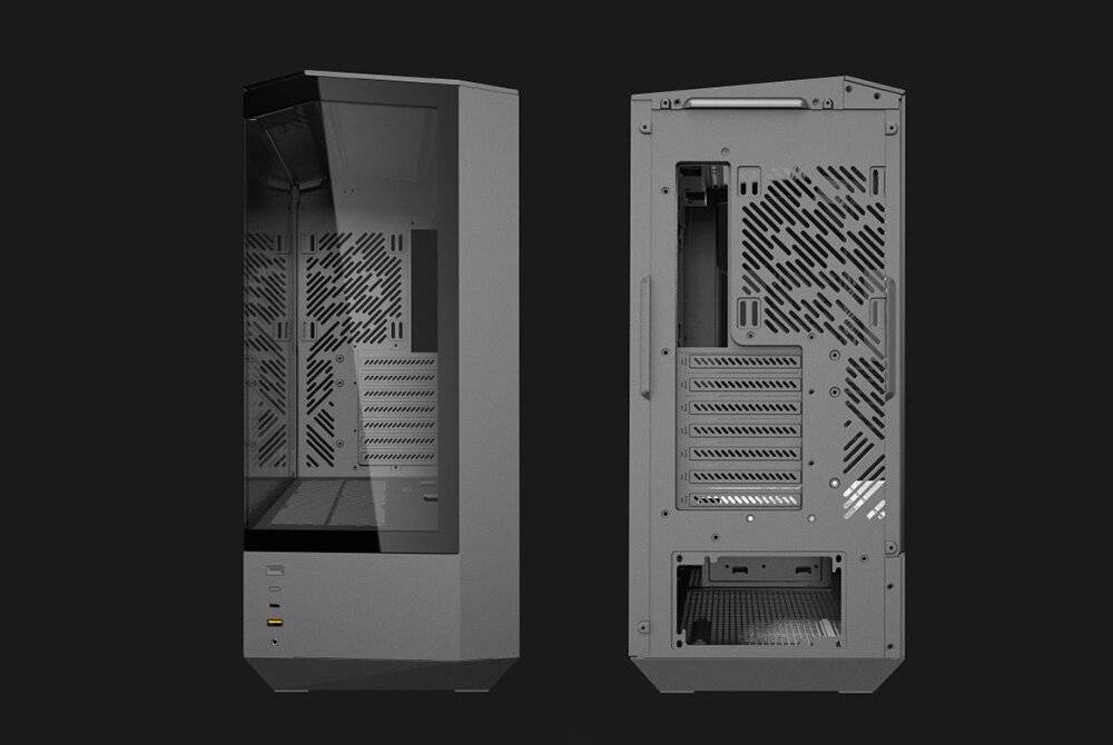 Preisbild für Darkflash DY460 Computergehäuse (schwarz) + 4 ARGB-Lüfter