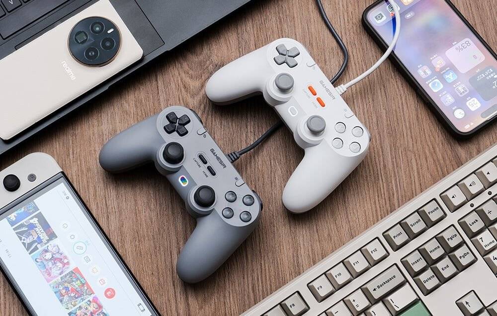 Symbolbild für GameSir Controller T3 Lite Wired Retro Gray Switch