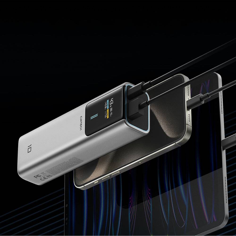 Powerbank CUKTECH CKPB100PGLBL 150W 10000mAh USB-C USB-A-2