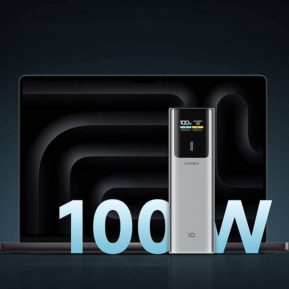 Powerbank CUKTECH CKPB100PGLBL 150W 10000mAh USB-C USB-A-4