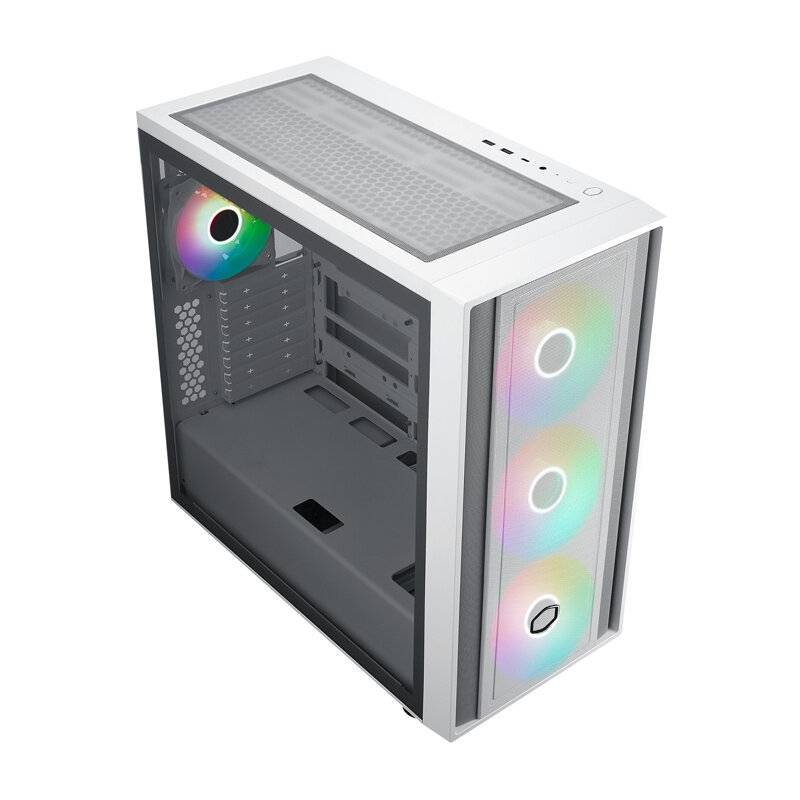Symbolbild für Cooler Master MasterBox 600 - Mid tower - E-ATX - Seitenteil mit Fenster (gehärtetes Glas)