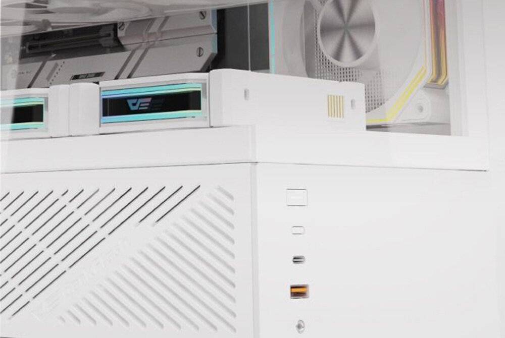 Preisbild für Darkflash DY460 Computergehäuse (weiß) + 4 ARGB-Lüfter