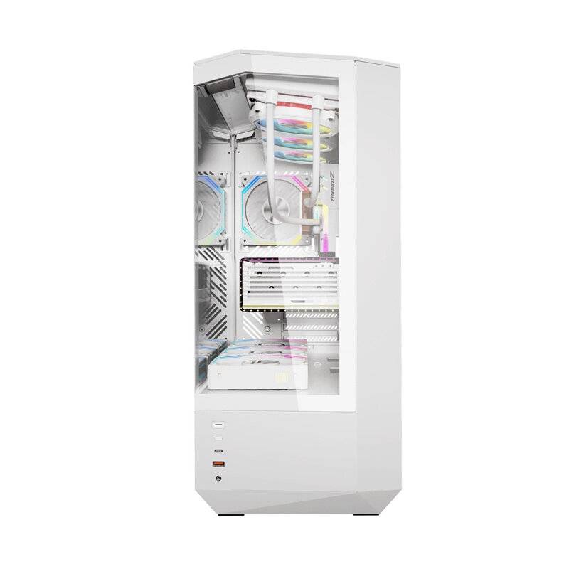 Darkflash DY460 Computergehäuse (weiß) + 4 ARGB-Lüfter-3