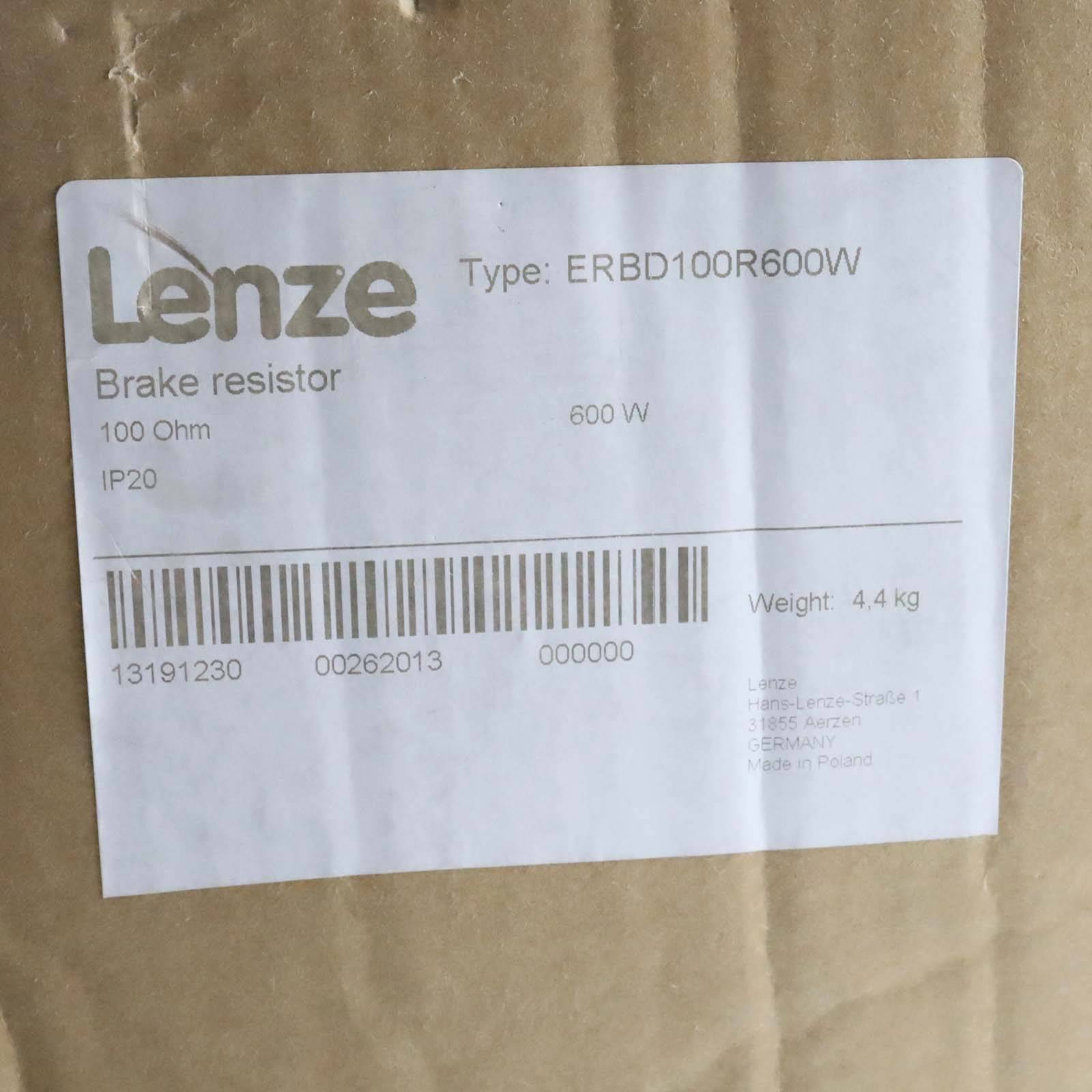 Lenze Bremswiderstand ERBD100R600W 13191230 OVP-1
