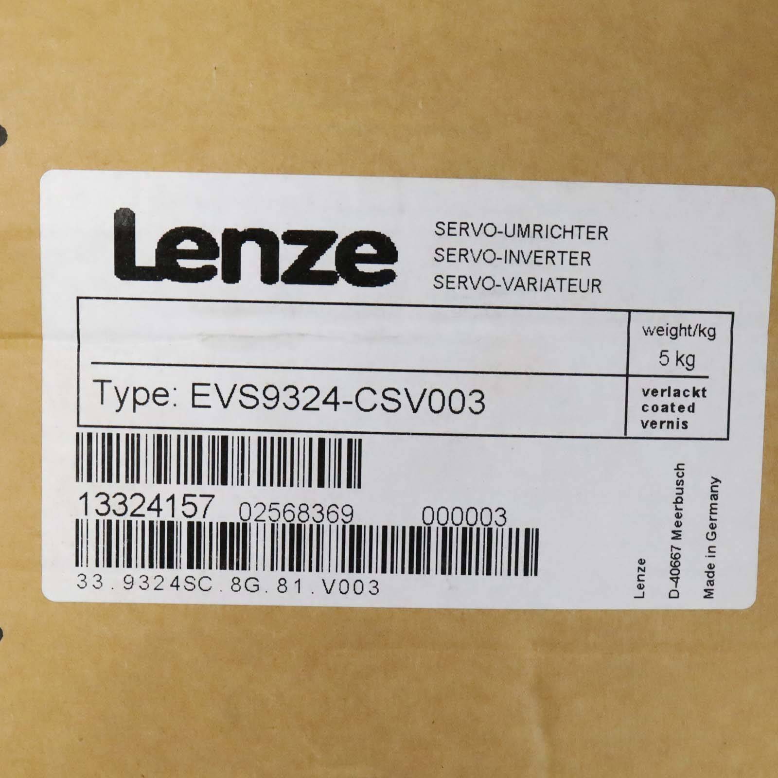 Lenze Servo-Umrichter 13324157 EVS9324-CSV003 OVP-4