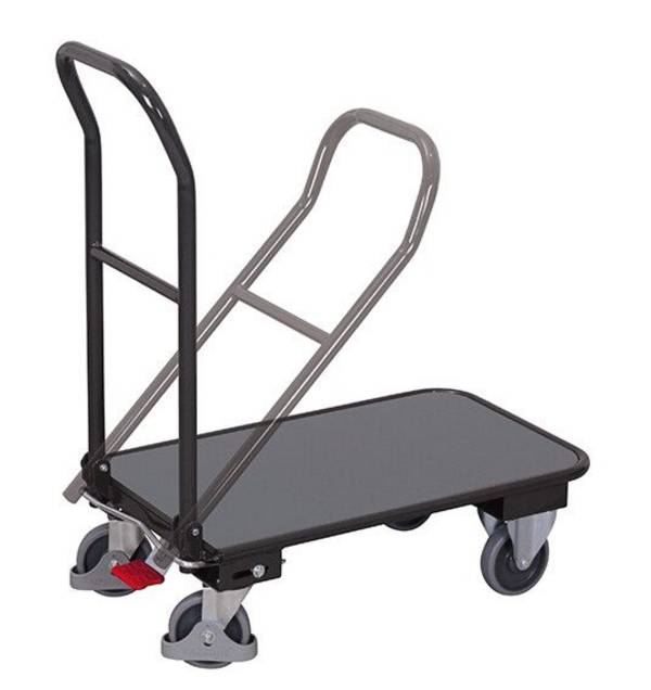 VARIOfit Klappbügelwagen 900x600mm mit 250kg Tragkraft Anthrazitgrau RAL 7016