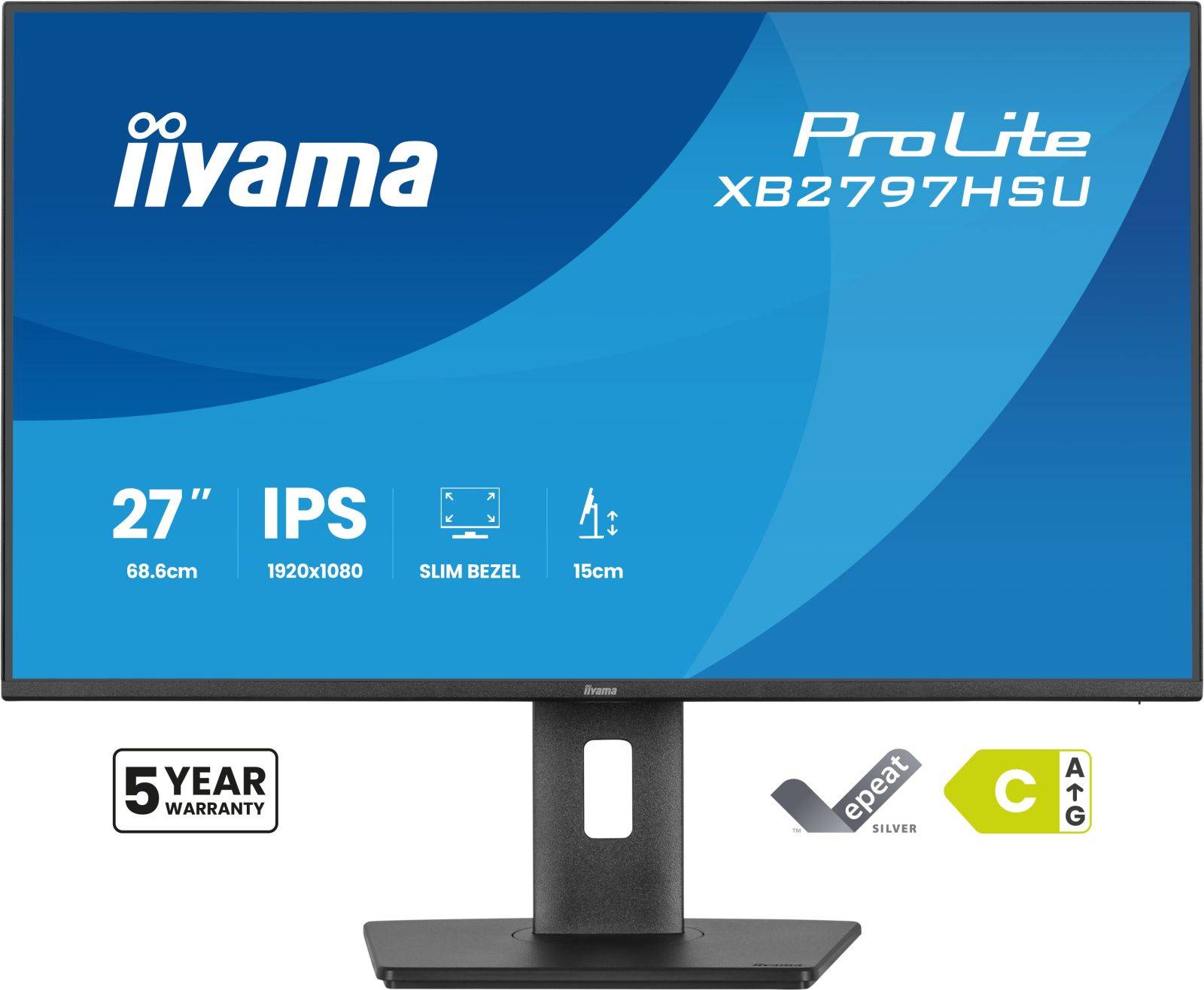 Iiyama XB2797HSU-B168,6 cm (27 Zoll) IPS-Panel mit LED-Hintergrundbeleuchtung /-1