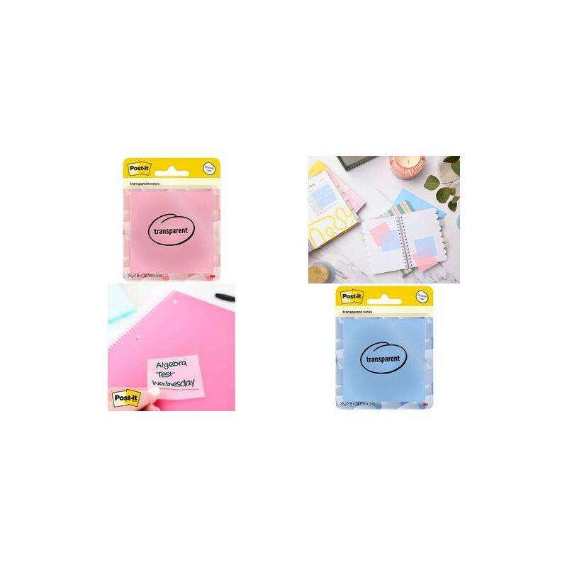 Post-it Haftnotizen transparent notes, pastellorange-0