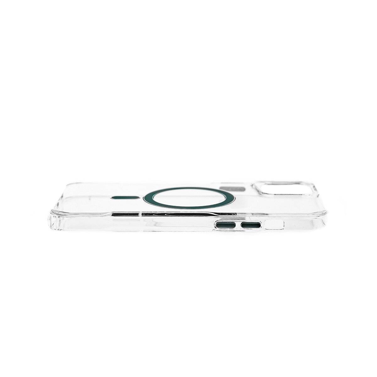 Anti-Shock Handyhülle mit Magnetfunktion Kompatibel mit iPhone 14 Pro Max Transparent-Grün-1