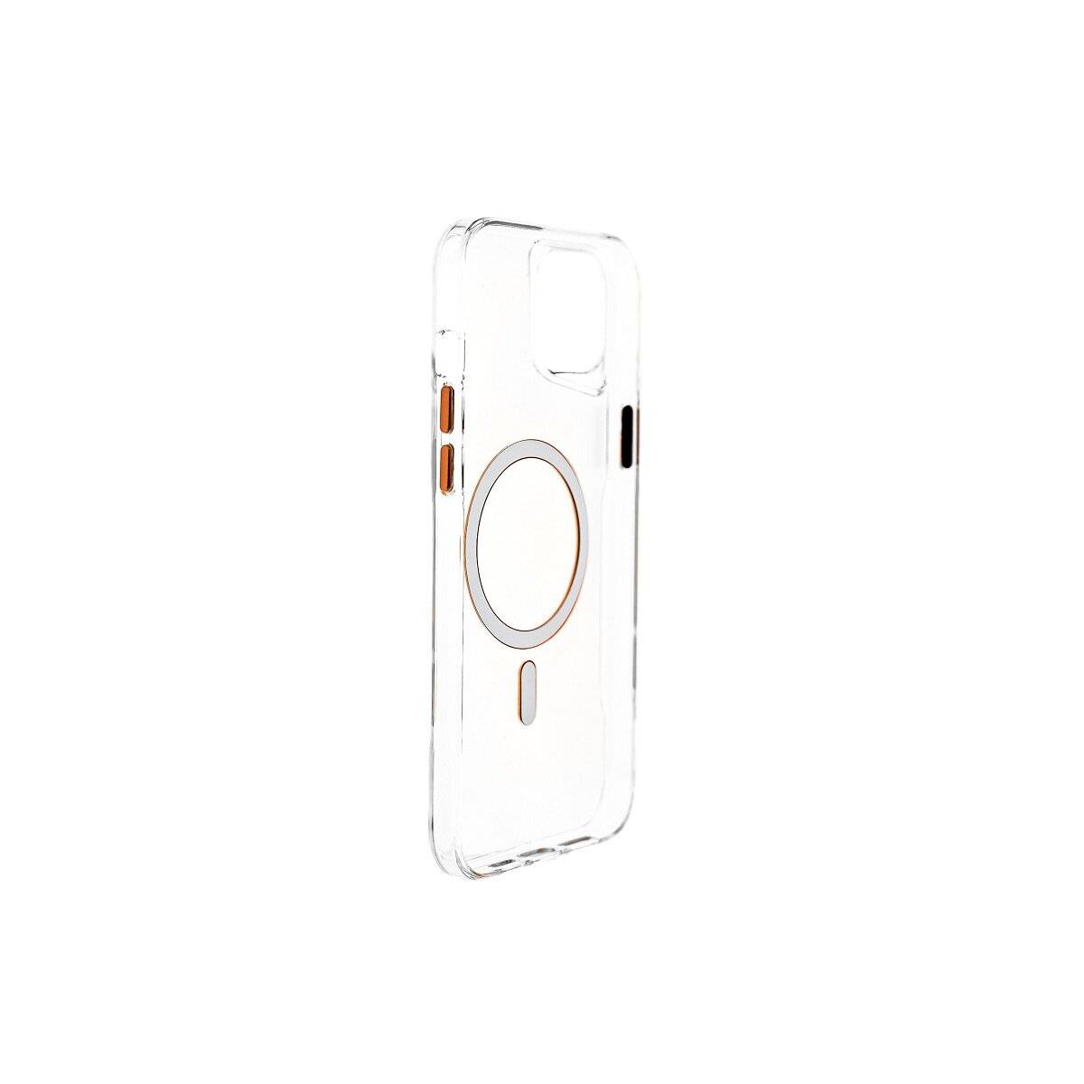 Anti-Shock Handyhülle mit Magnetfunktion Kompatibel mit iPhone 14 Pro Transparent-Orange-1