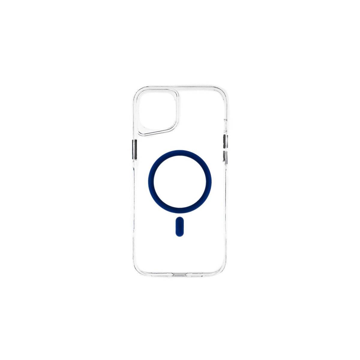 Anti-Shock Handyhülle mit Magnetfunktion Kompatibel mit iPhone 15 Plus Transparent- Blau-0