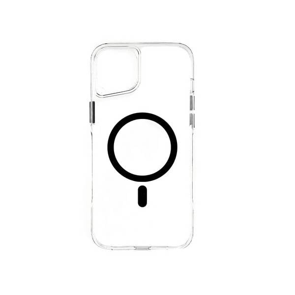 Anti-Shock Handyhülle mit Magnetfunktion Kompatibel mit iPhone 14 Pro Max Transparent- Schwarz