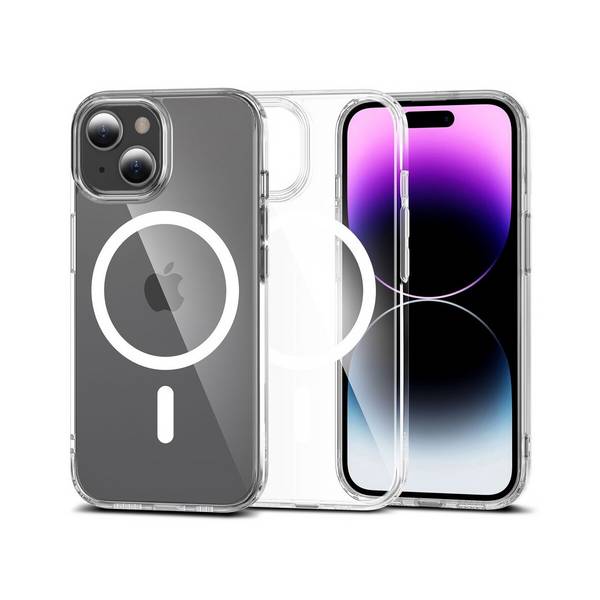 TechProtect FlexAir Hybrid magnetisch Hülle Kompatibel mit iPhone 15 transparent