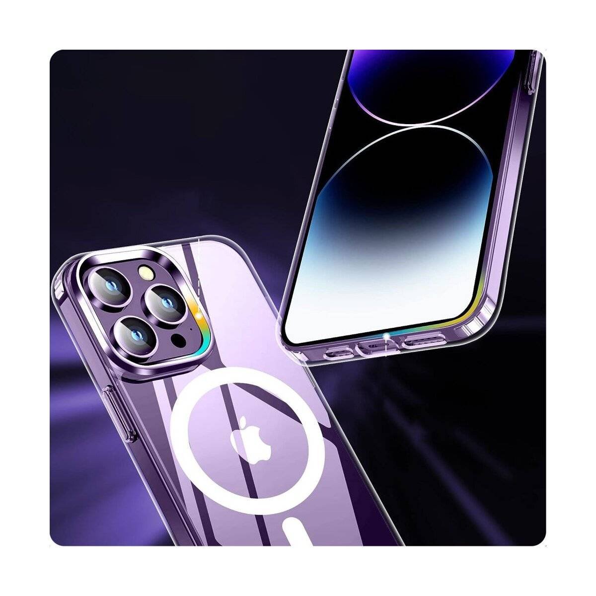 TechProtect FlexAir Hybrid magnetisch Hülle Kompatibel mit iPhone 15 Pro transparent-2