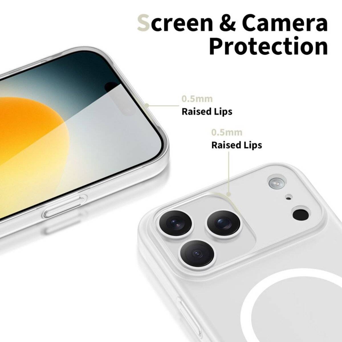 Tech Protect MagSlim Case kompatibel mit iPhone 17 Pro Max mattweiß-2