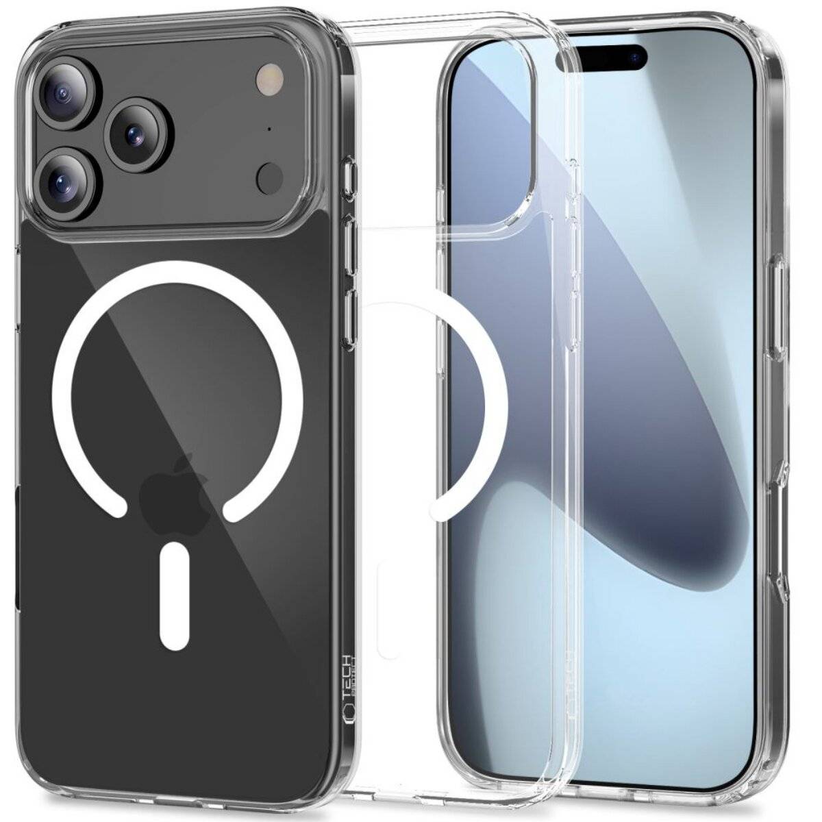 Tech Protect FlexAir Hybrid Hülle kompatibel mit iPhone 17 Pro Transparent-0