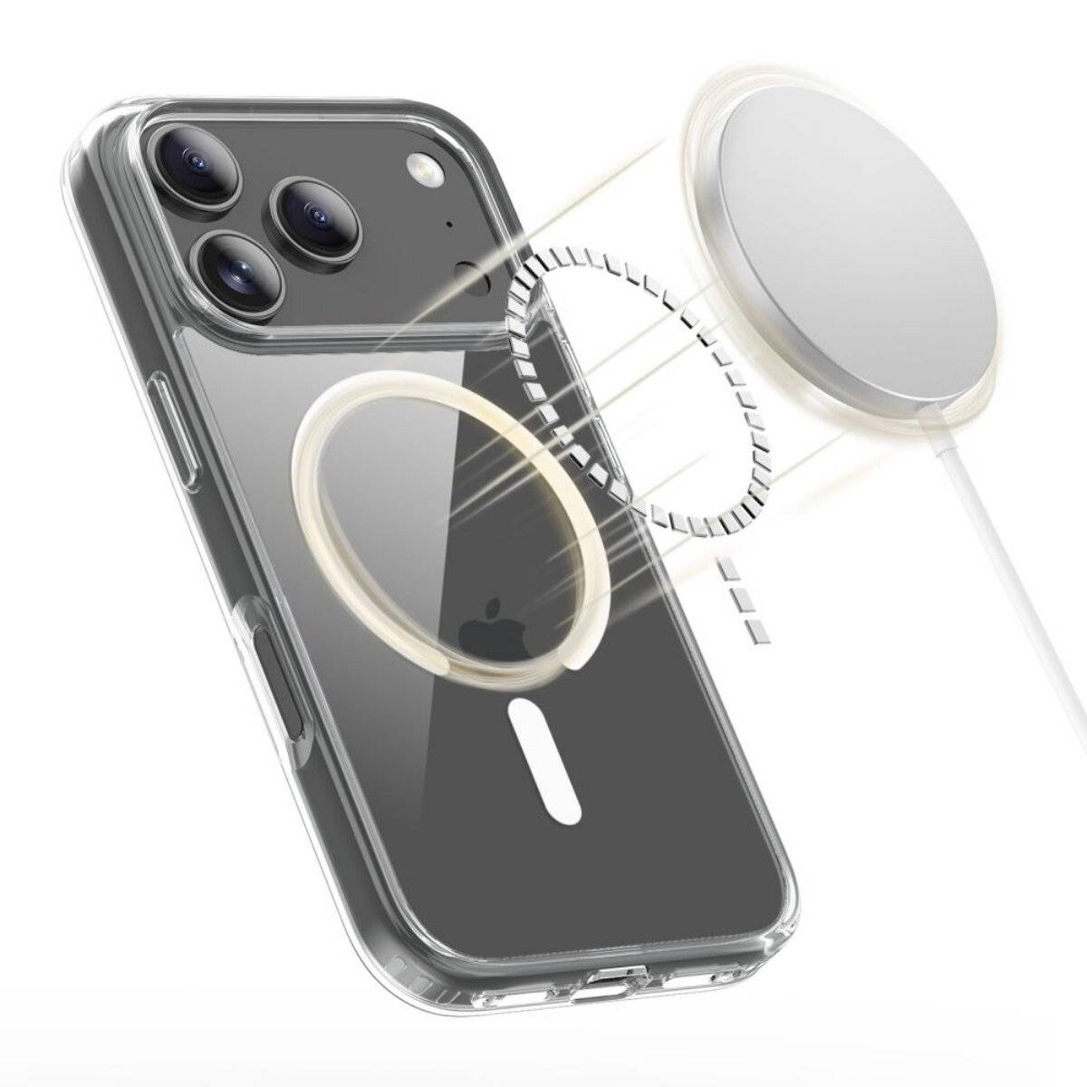 Tech Protect FlexAir Hybrid Hülle kompatibel mit iPhone 17 Pro Transparent-1