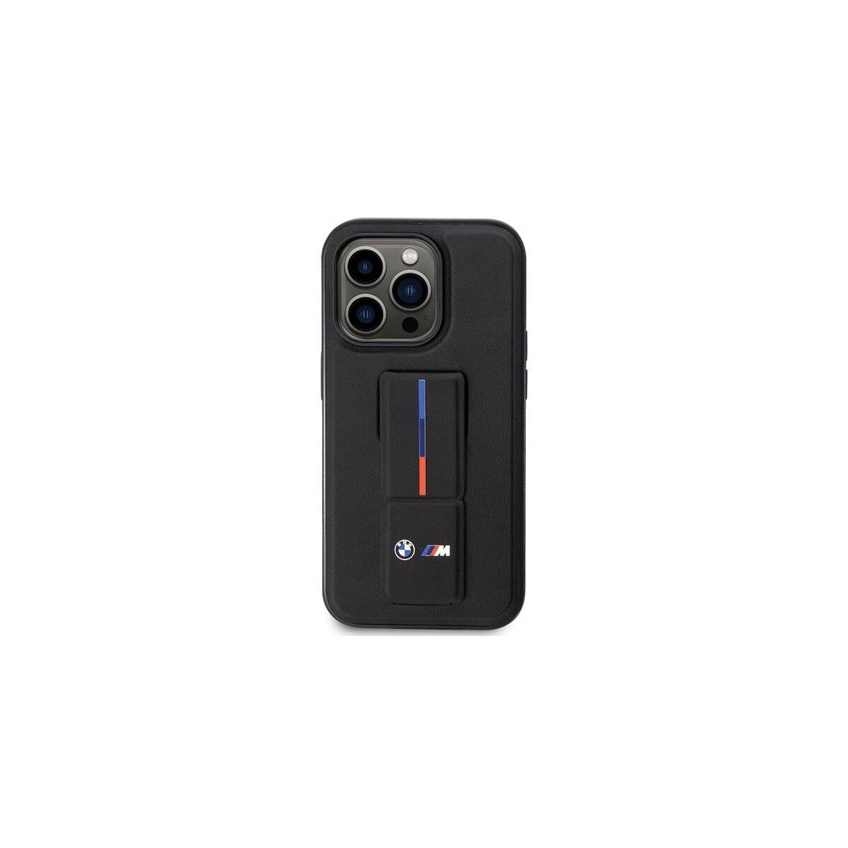 BMW Hardcase Grip Hot Stamp Hülle Kompatibel mit iPhone 14 Pro Max Schwarz-2