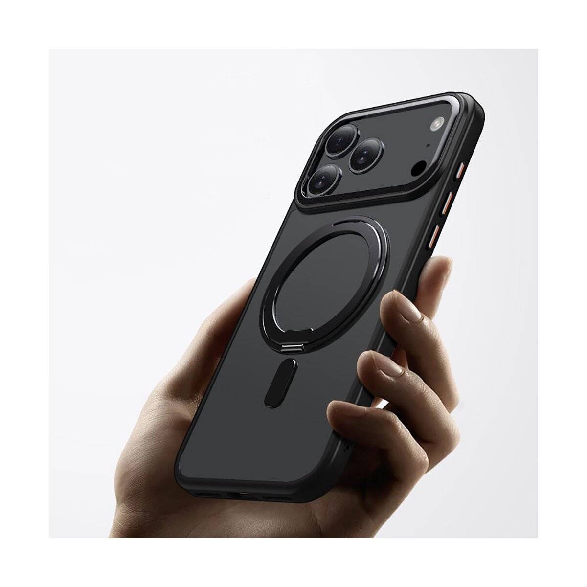 Tech-Protect MagRing Handyhülle kompatibel mit iPhone 17 Pro mattschwarz-2