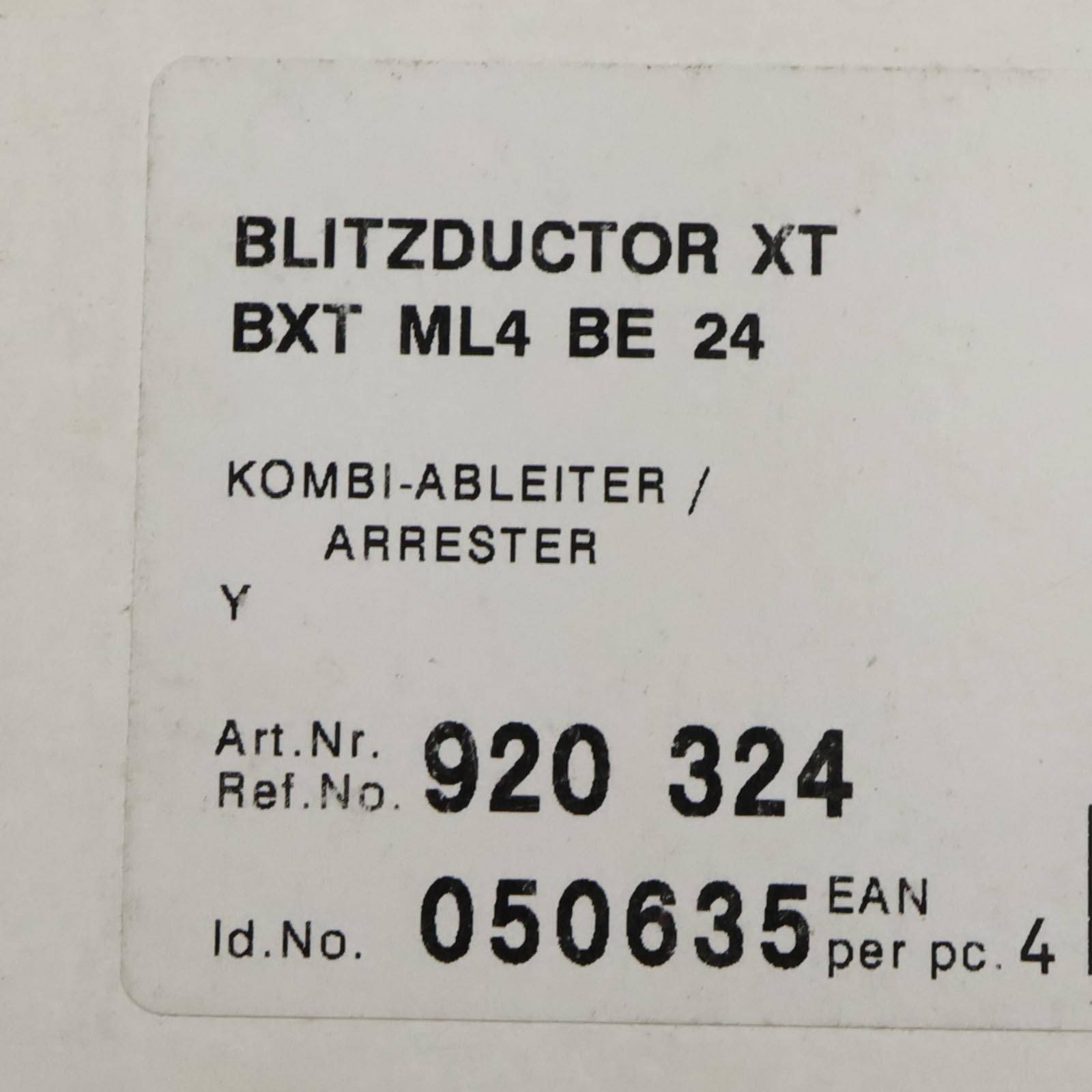 DEHN Kombi-Ableiter Blitzductor XT BXT ML4 BE 24 920324 OVP-4