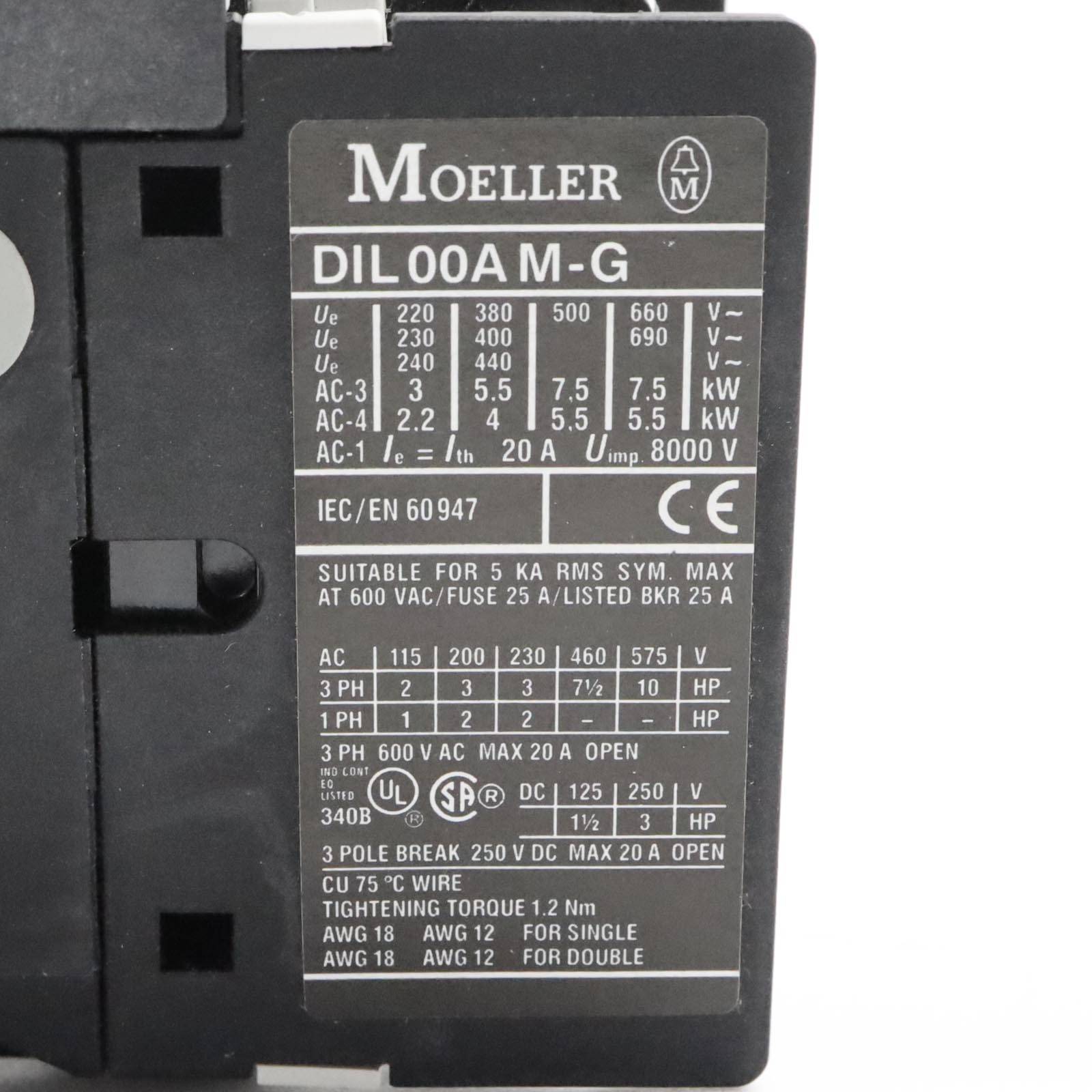 Moeller Leistungsschütz DIL00AM-G 24VDC OVP-2