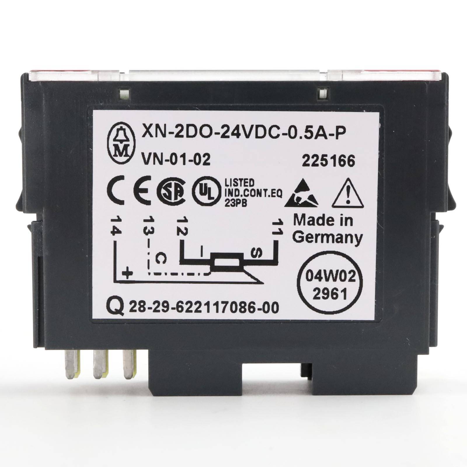 Klöckner Moeller Ausgangsmodul XN-2DO-24VDC-0.5A-P 225166 OVP-2