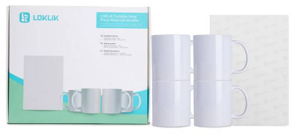 LOKLiK SG-RYJPJ-0006-US-L-B2B, Set, 0,325 l, Becher, Universal, Weiß, Keramik