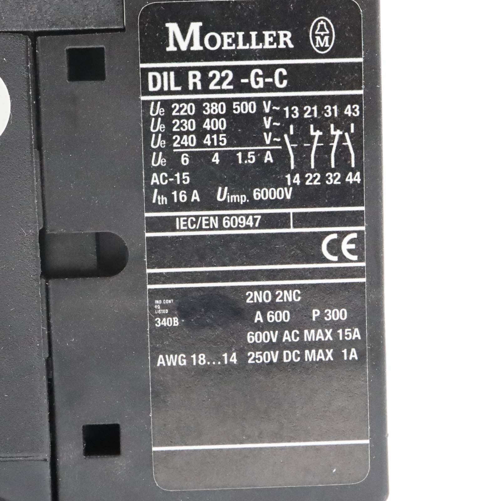 Klöckner Moeller System-Hilfschütz DILR22-G-C 24VDC OVP-1