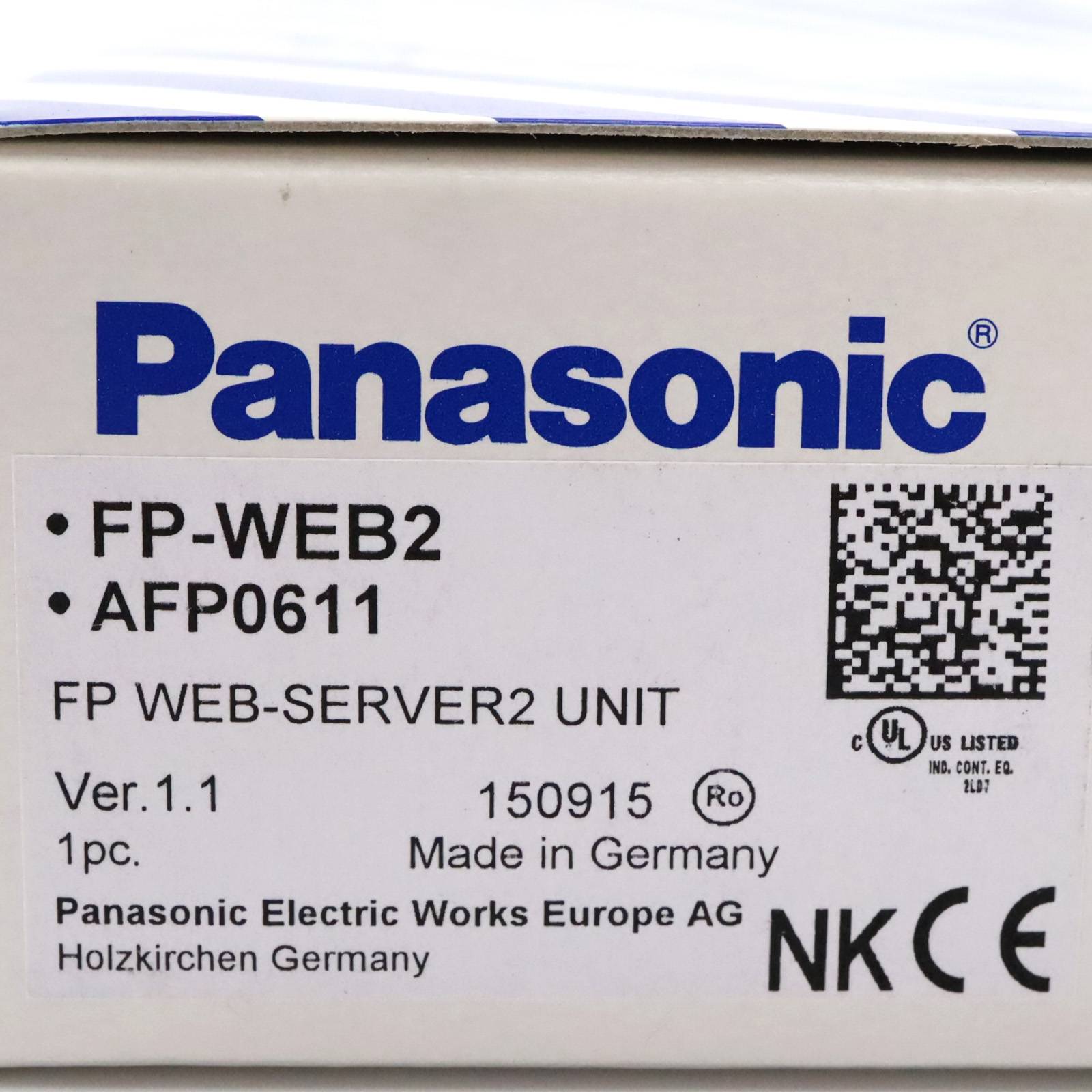 Panasonic FP Web-Server2 Unit FP-WEB2 AFP0611 OVP-3