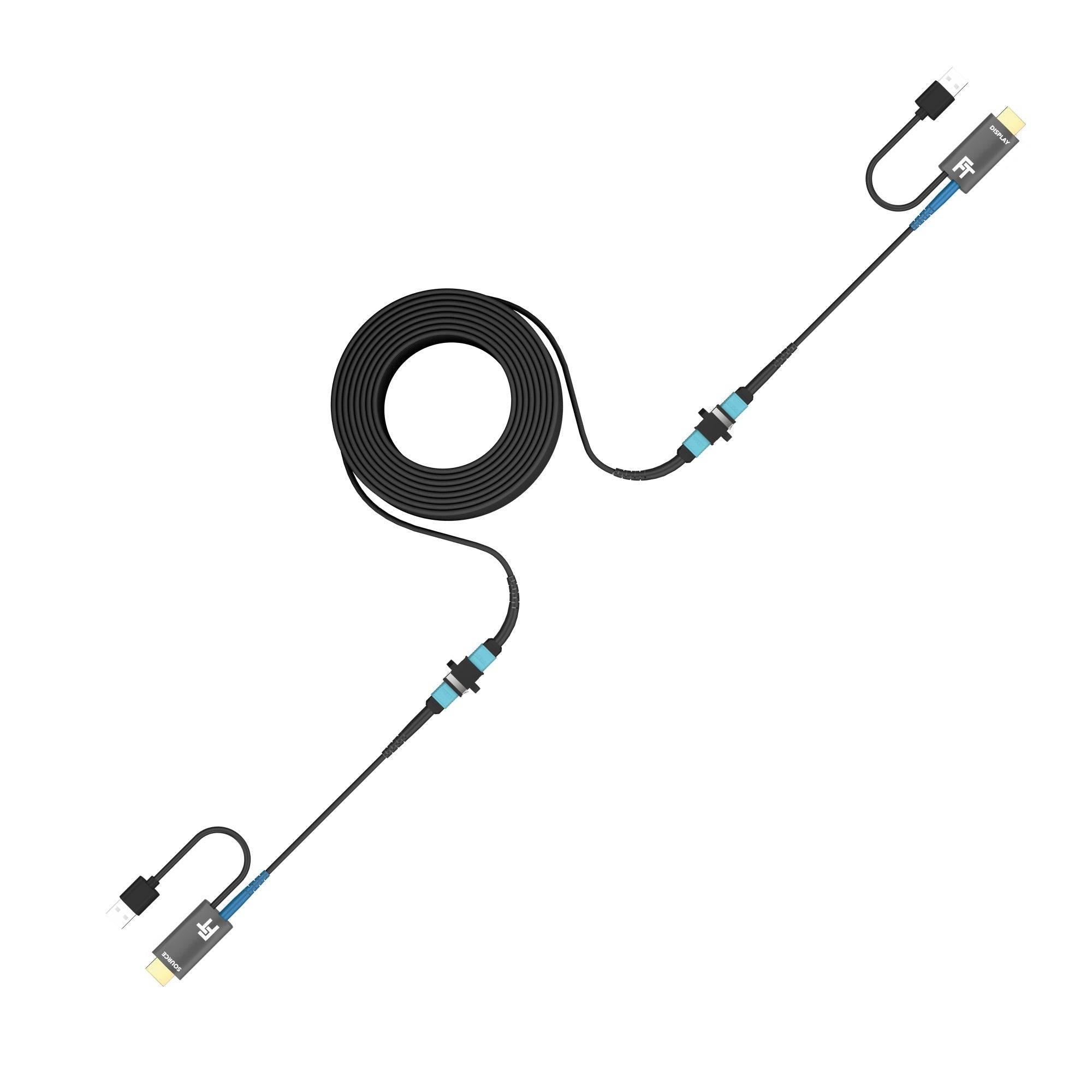 FeinTech ProFibre HDMI Glasfaser-Kabel 10m MPO 48 Gbps-1