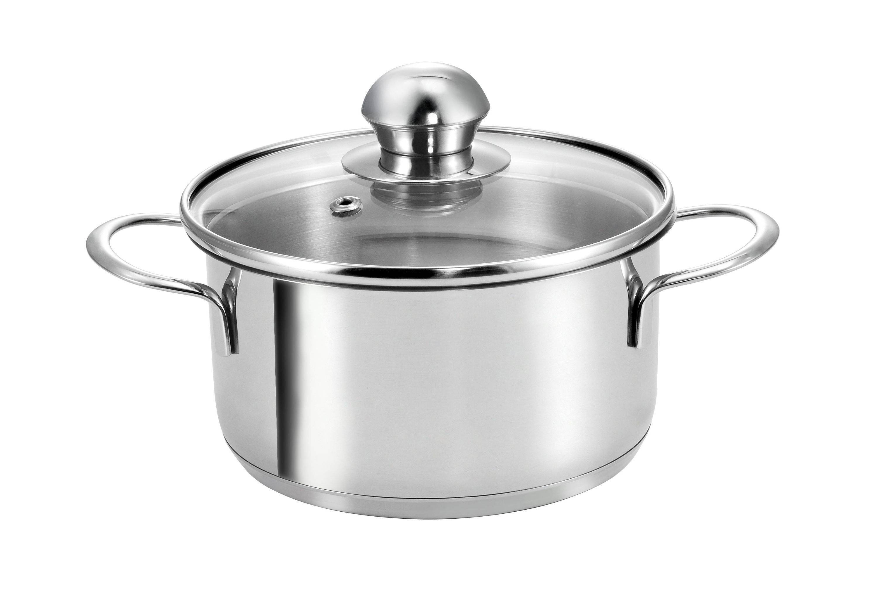 Kopf Mini Topfset Parvus (Edelstahl, 2-teilig, 14 + 14 cm, inkl. Glasdeckel, Induktion)-3
