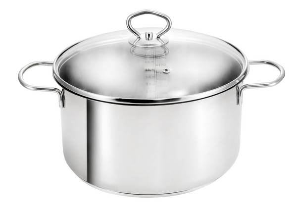 Kopf Fleischtopf Merkur Ø 24 cm, Höhe 11 cm, 4 Liter, Edelstahl , Induktion