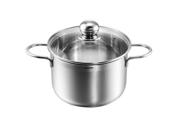 Kopf Induktion Kochtopf Josie, Ø 20 cm, Höhe 13 cm, 3,5 Liter, Edelstahl