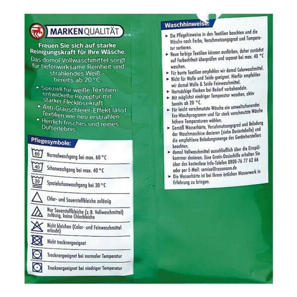 domol Vollwaschmittel frisch 1,35 kg 4305615596556-2