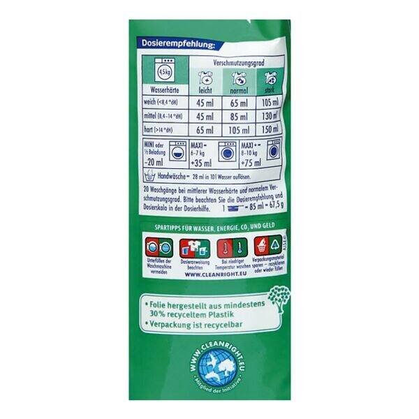 domol Vollwaschmittel frisch 1,35 kg 4305615596556-3